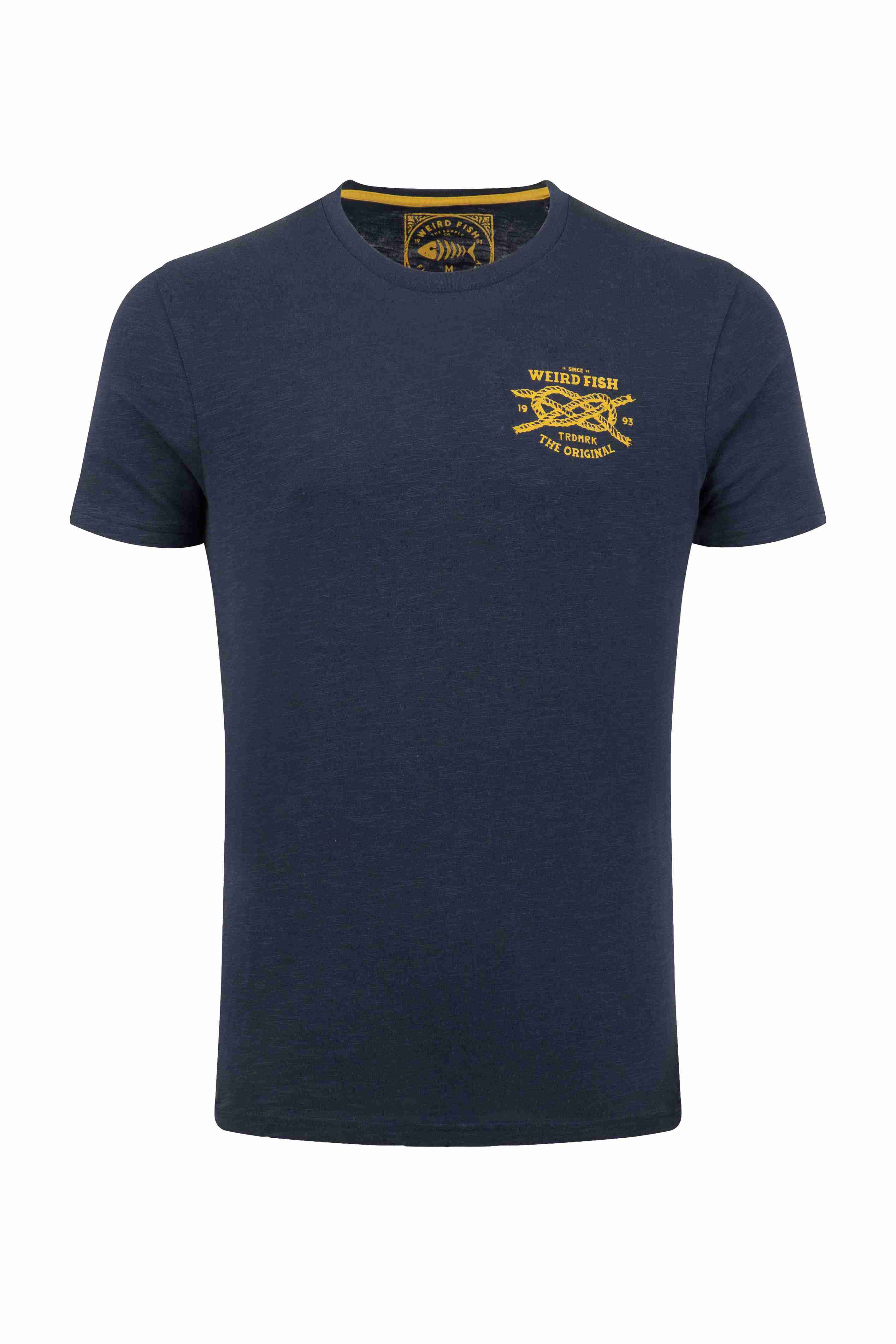 Uphaul Back Print Graphic T-Shirt Navy
