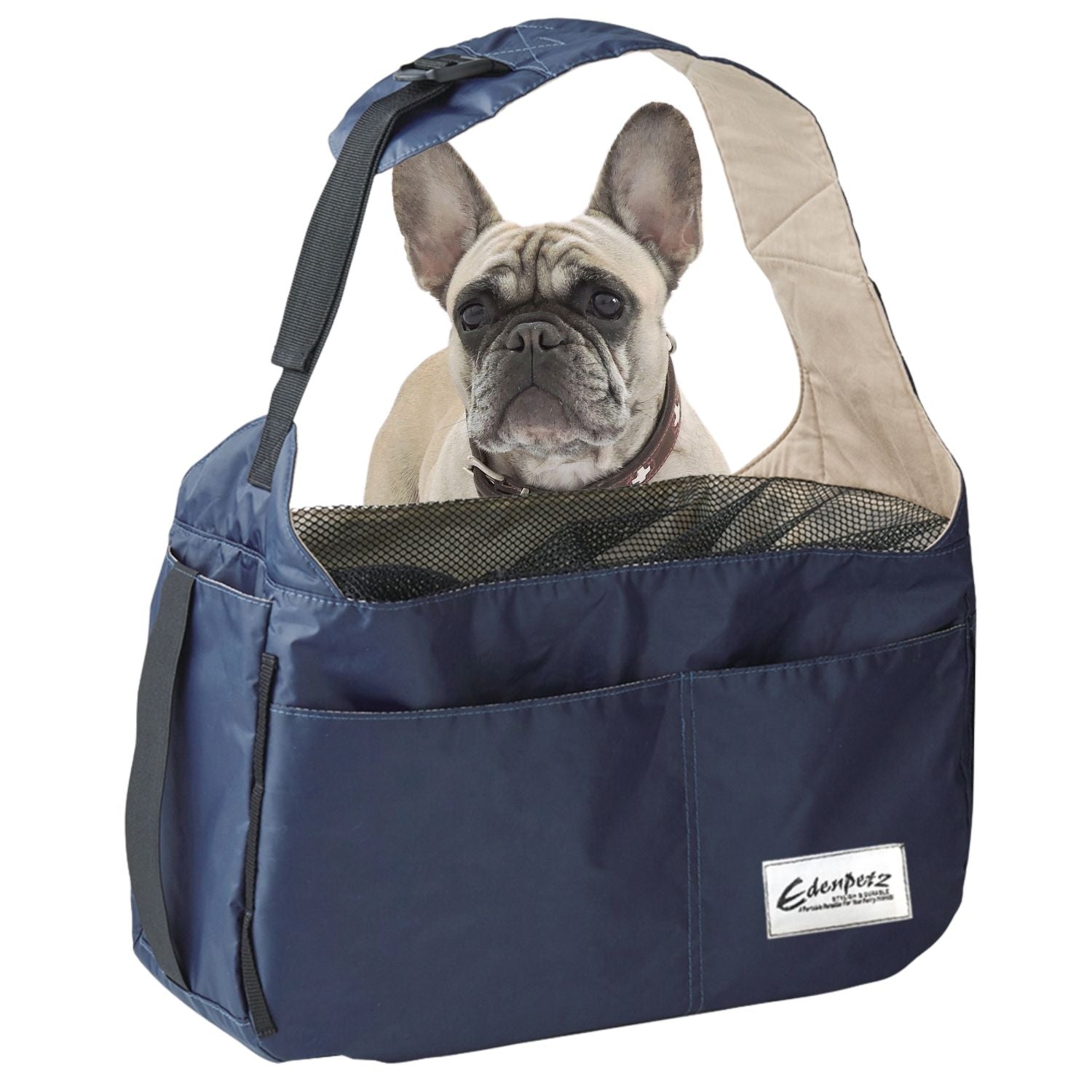 Culture-Inspired Premium Frenchie Carrier Bag – Comfortable Travel Sh...