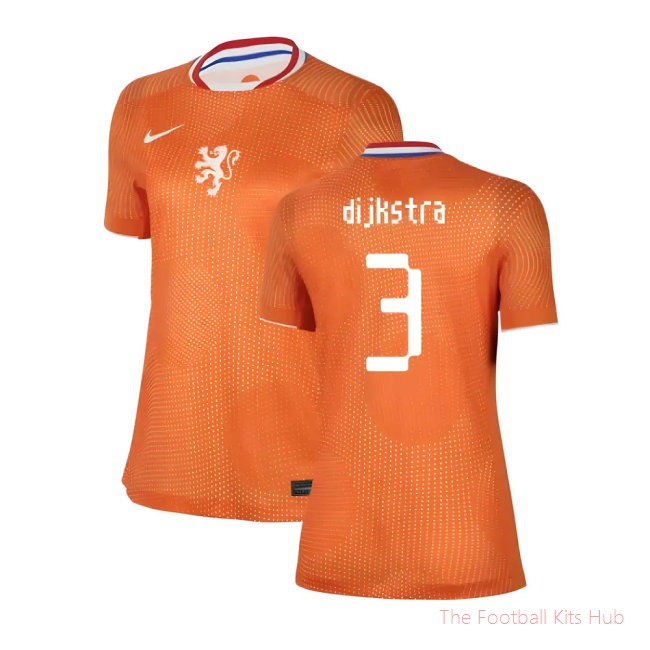 2025-2026 Netherlands Womens Team Home Shirt (Ladies) (Dijkstra 3)