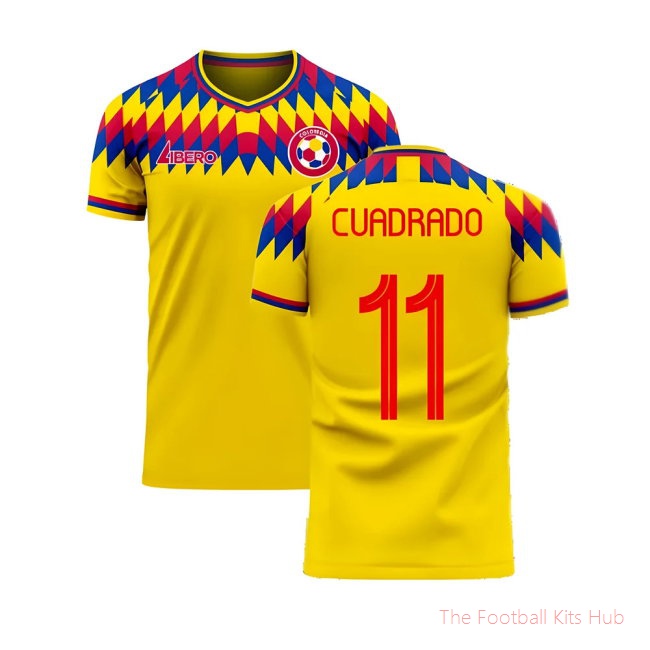 Colombia 2025-2026 Home Concept Football Kit (Libero) (CUADRADO 11)