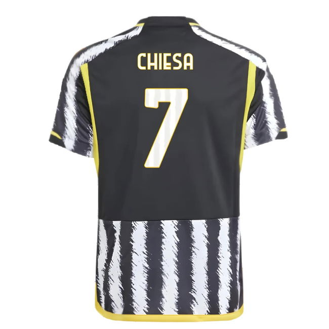 Premium 2023-2024 Juventus Home With Vintage Design - Perfect Fit