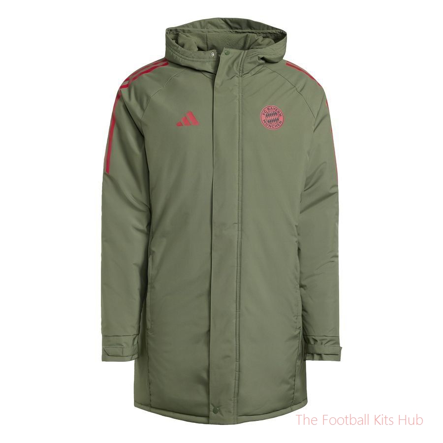 Bayern München Jacket Tiro 25 EU Parka - Base Green