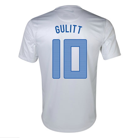Durable 2013 Netherlands 10 Gullit Away White Jersey Shirt