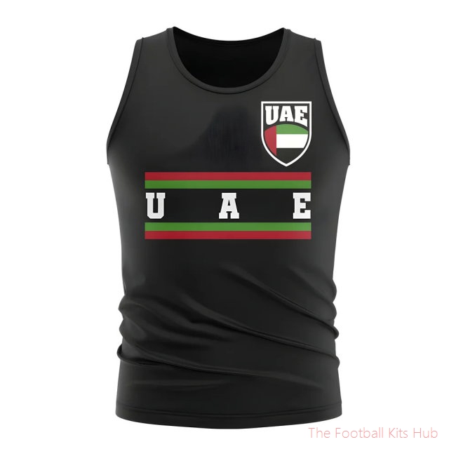 UAE Core Football Country Sleeveless Tee (Black)