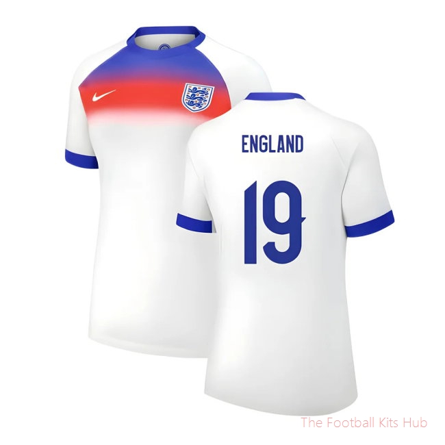 2025 England Womens Team Home Shirt (Ladies) (ENGLAND 19)