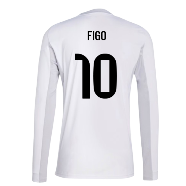 2025-2026 Madrid Real Madrid Long Sleeve Home Jersey Shirt (Figo 10)