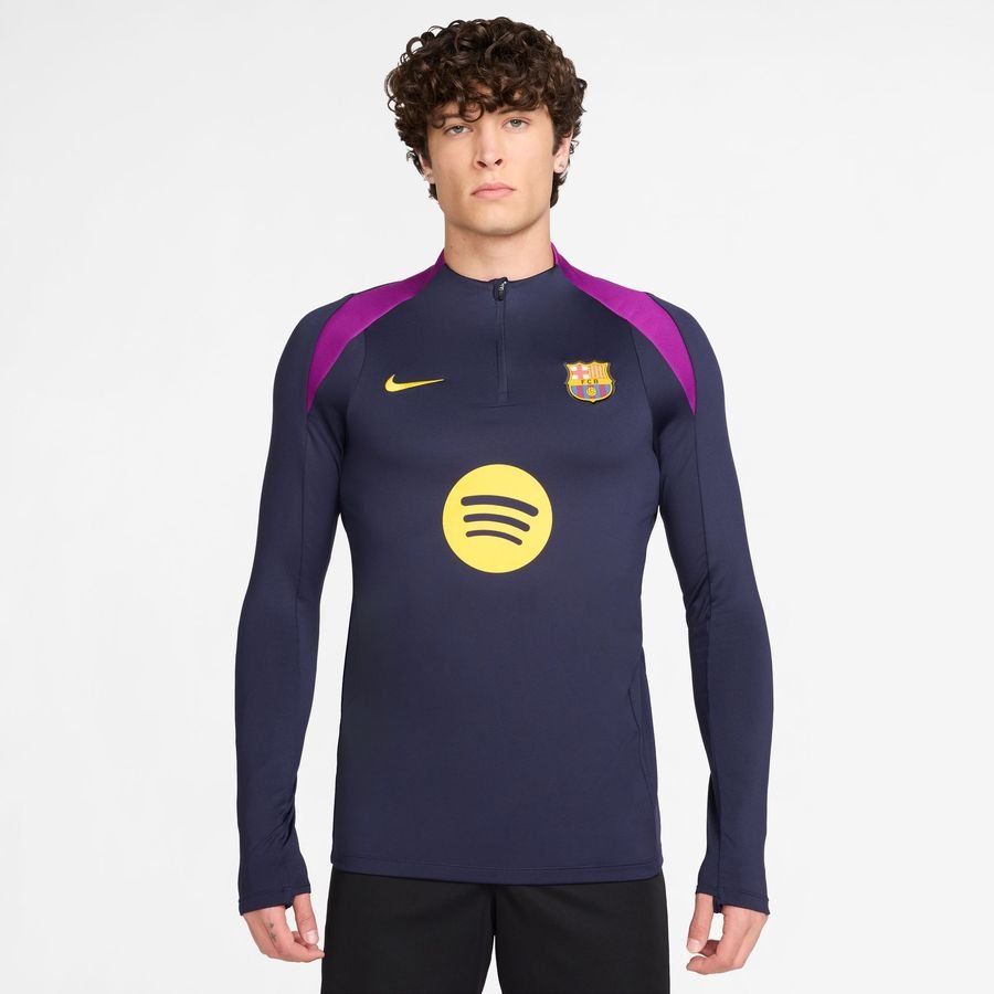 Barcelona Training Shirt Dri-FIT Strike Drill - Imperial Purple/Midwest Gold