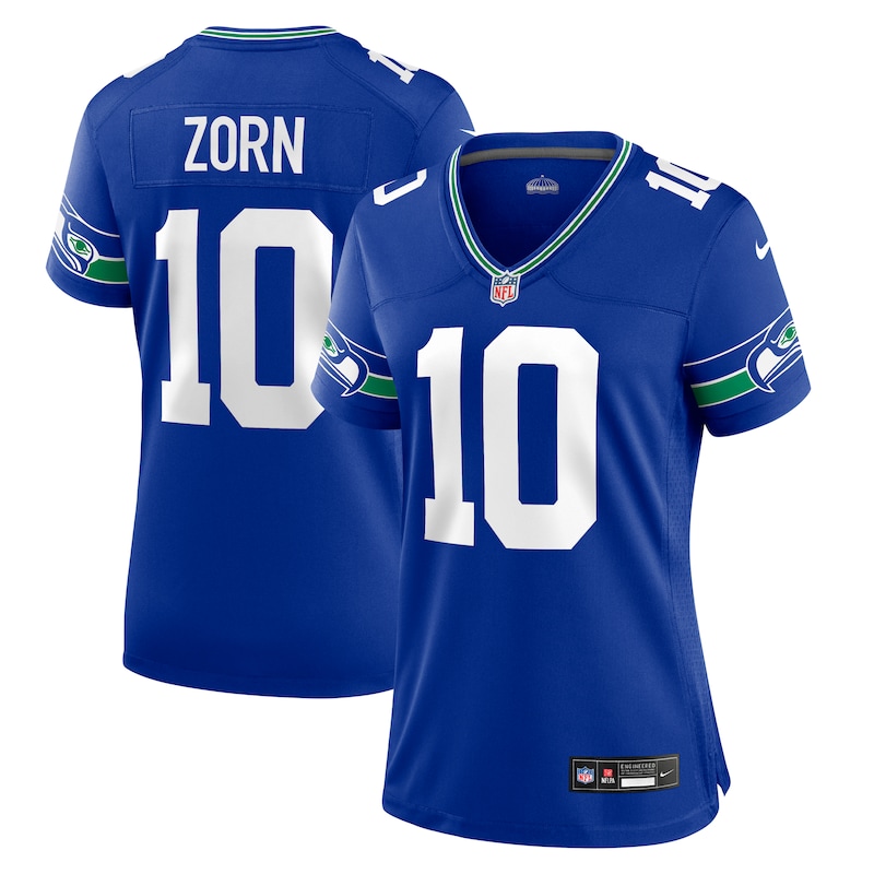 None Jim Zorn SEA Seahawks Bold Top-Grade Jersey Football Apparel