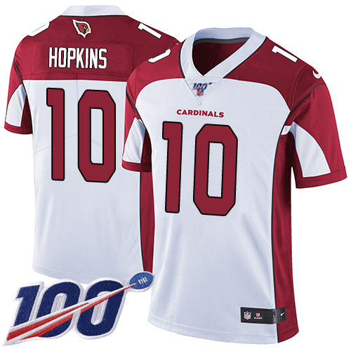 Authentic NFL A C Cardinals #10 DeAndre Hopkins White Limited Jersey
