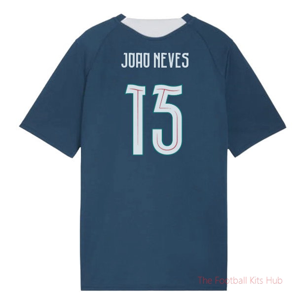 2026-2027 Portugal Training Jersey (Ocean Tropic) - Kids (Joao Neves 15)