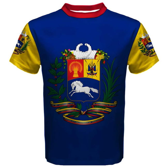 Replica Venezuela Coat Of Arms Sublimated Sports Jersey