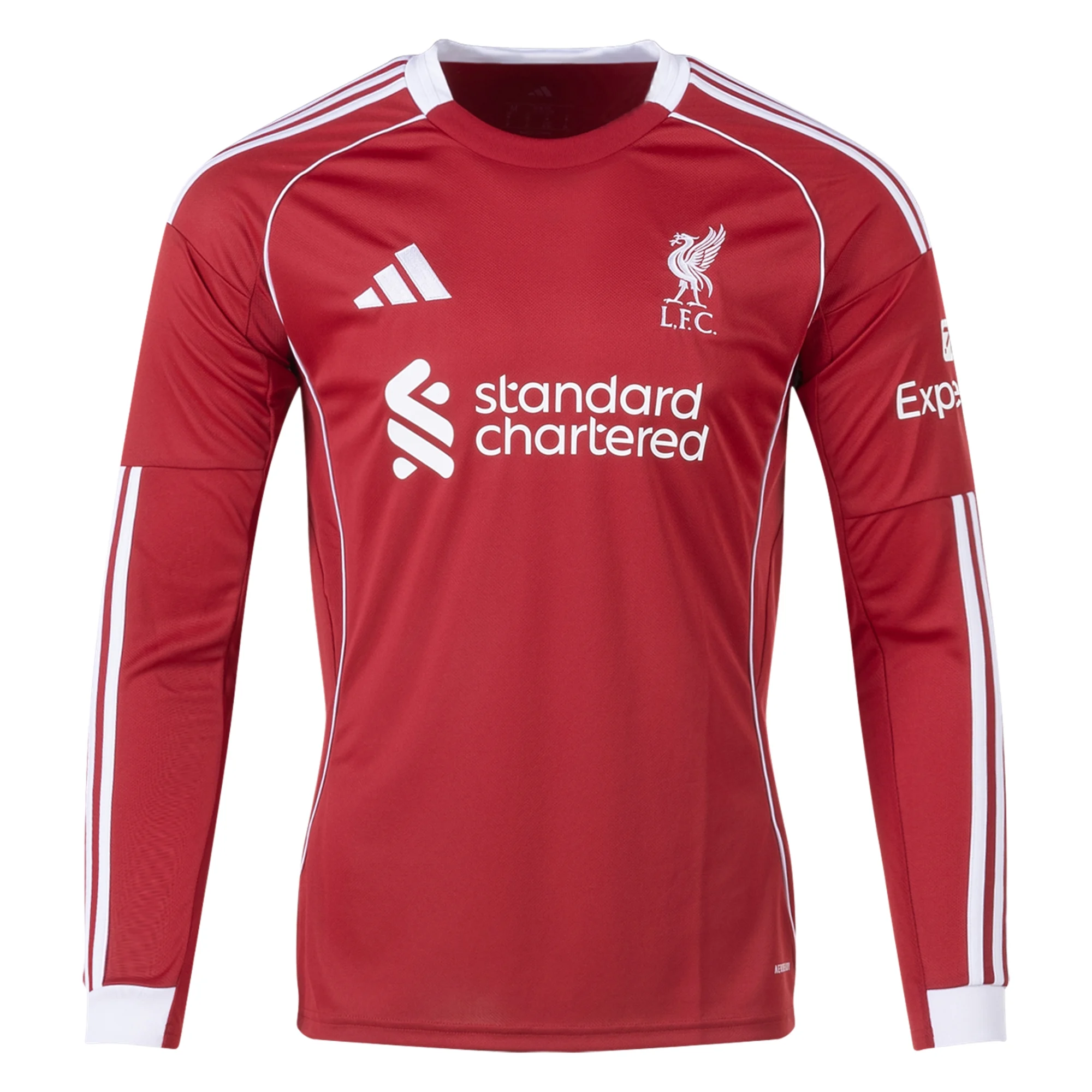 Liverpool Long Sleeve 2025-2026 UCL Home Jersey – Authentic Shirt