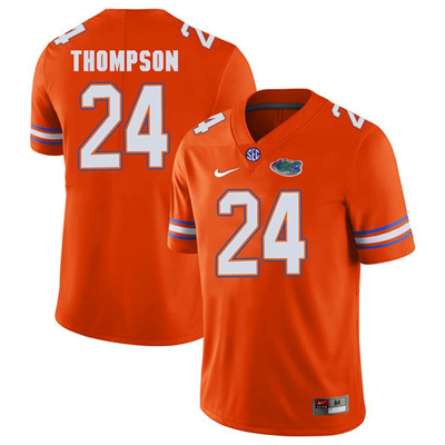 Men's None Orange 2024 match worn Orange Mark #24 game day Jersey