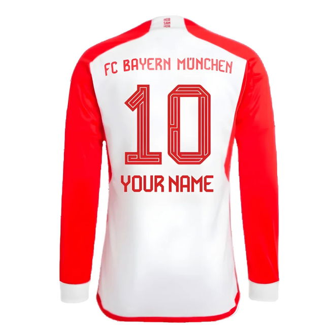 Bayern Munich 2023-2024 Home Soccer Jersey (Your Name) | Authentic