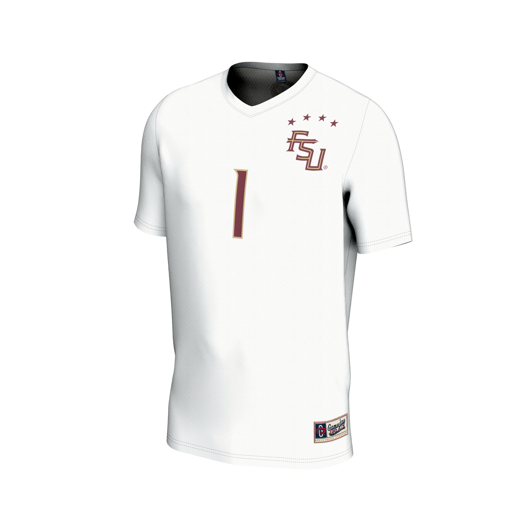 [DDG] Florida State Seminoles GameDay Greats Unisex Lightweight Collegiate Soccer Fashion Jersey? - White