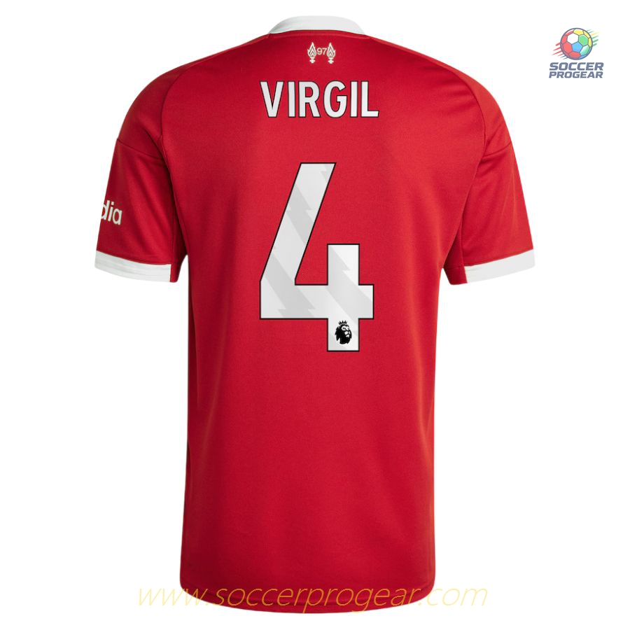 Liverpool Home Team Jersey 2025-2026 Season Virgil