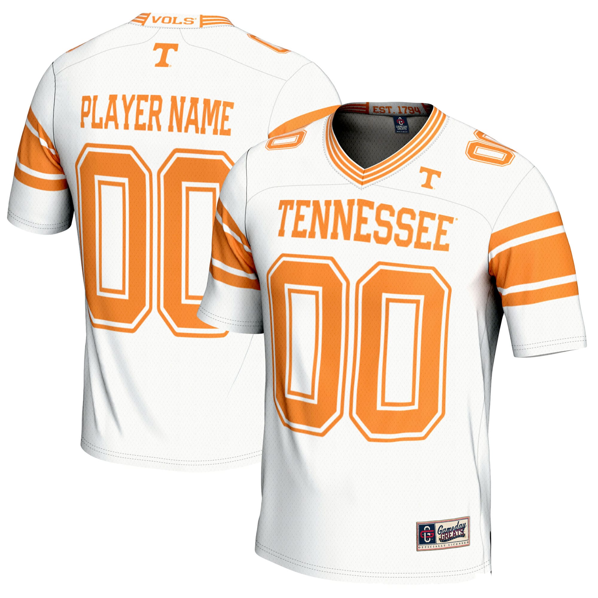 [NJP] Tennessee Volunteers GameDay Greats NIL Pick-A-Player Football Jersey - White