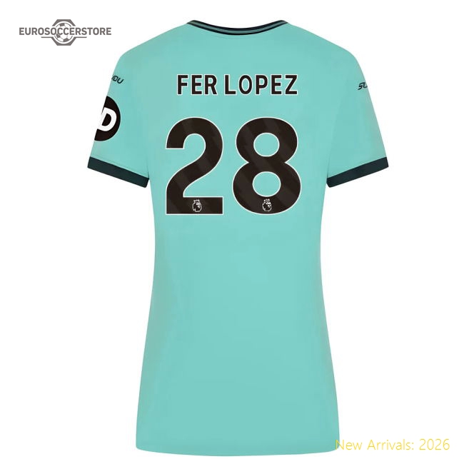 S Wolverhampton Wanderers Female 2025 Away Jersey Shirt Game Day For Football Fans