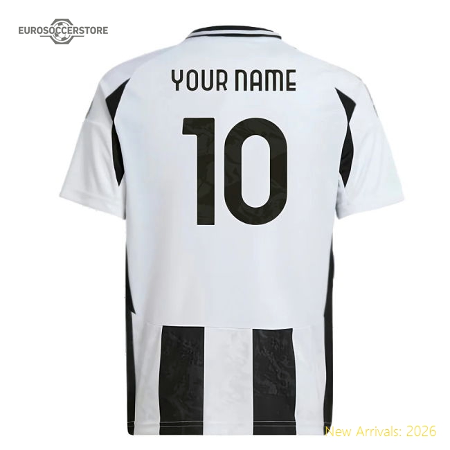 Juventus 2024-25 Home Fan Version For Kids Name) Match Day Shirt