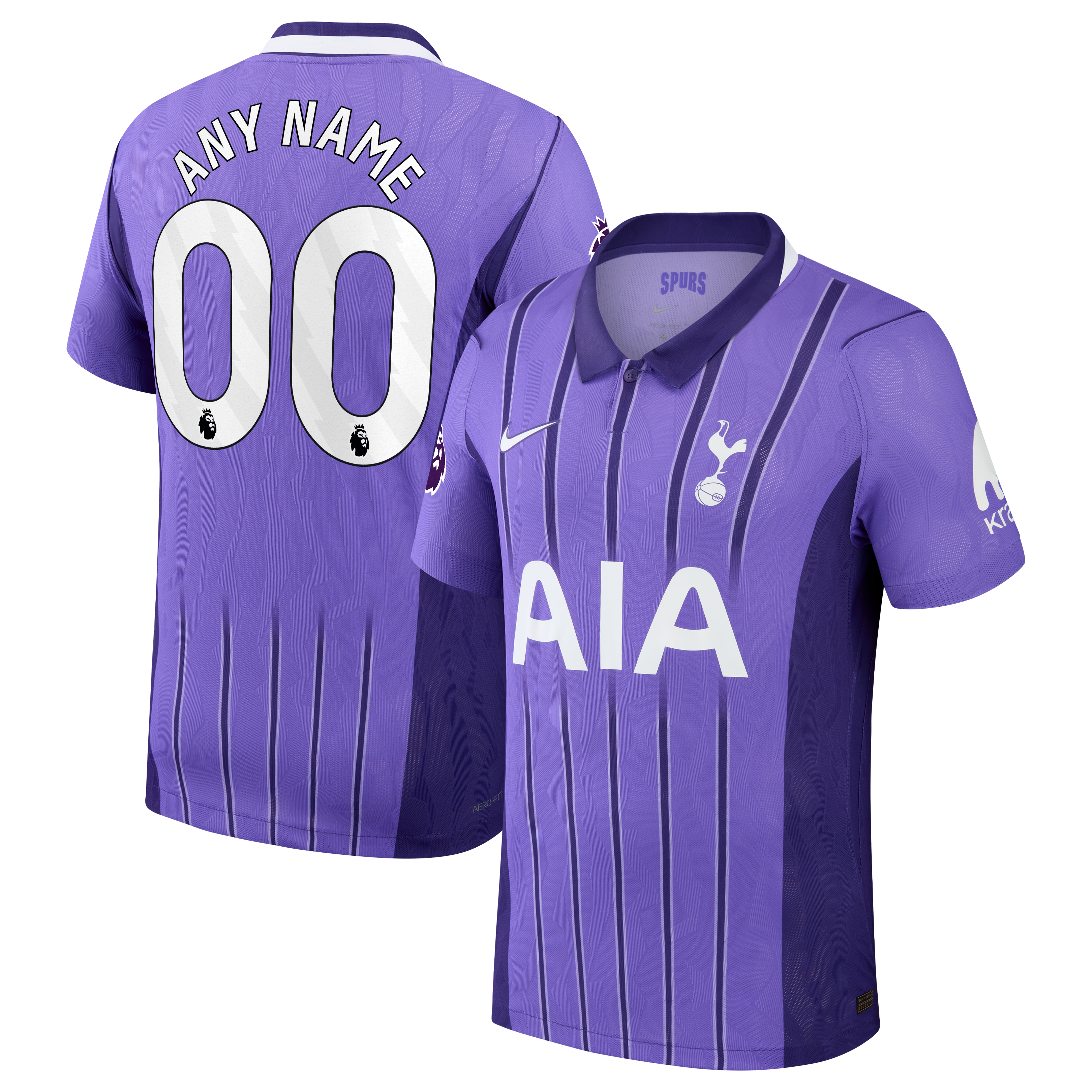 [JED] Tottenham Hotspur 2026/27 Third Match Authentic Custom Jersey - Purple