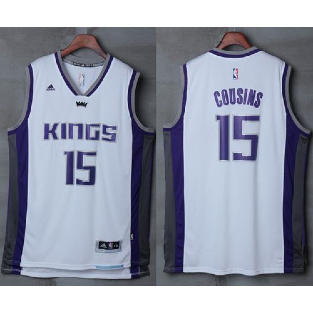 Kings #15 DeMarcus Cousins White New Stitched NBA Jersey