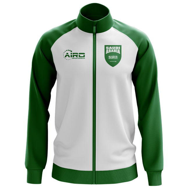 World-Class Elite Saudi Arabia Concept Football Track Jacket (White) -