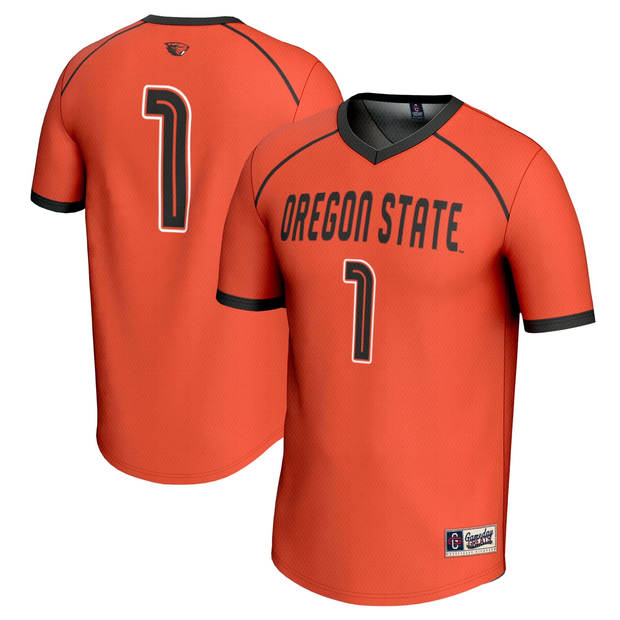 #1 Oregon State Beavers GameDay Greats Unisex Women's Lacrosse Fashion Jersey - Orange