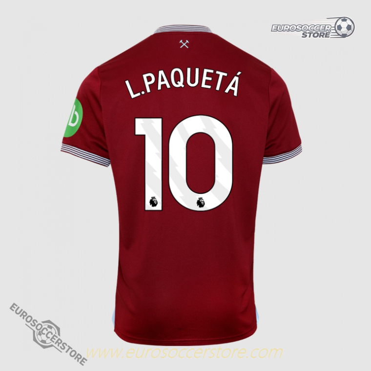 West Ham United's 25-26 Home Jersey with L.PAQUETÁ 10