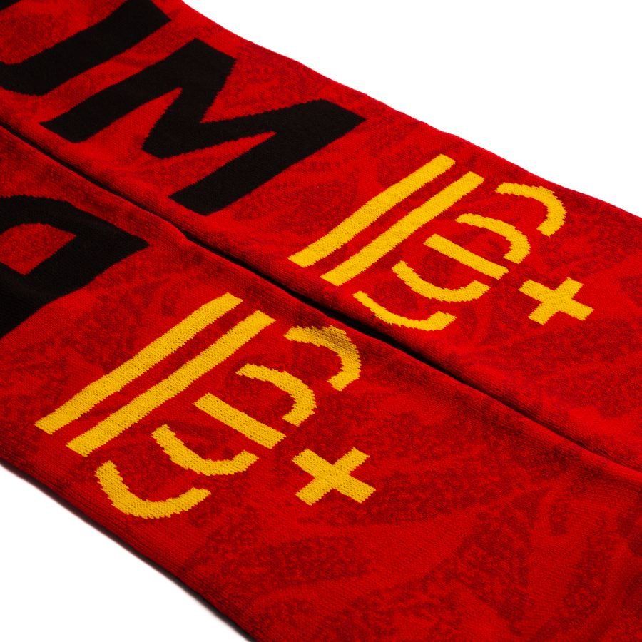 Belgium Scarf World Cup 2026 Power Red/jet Black/bold Gold