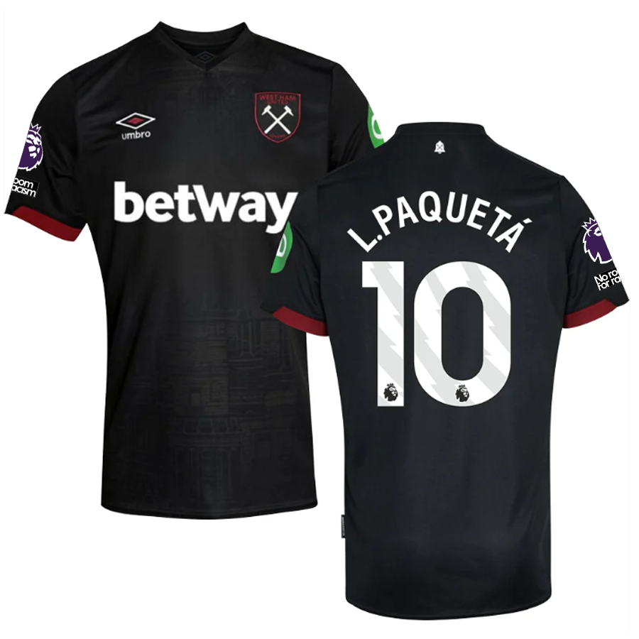 West Ham Patches 2024-2025 UCL Away Jersey – Authentic Shirt