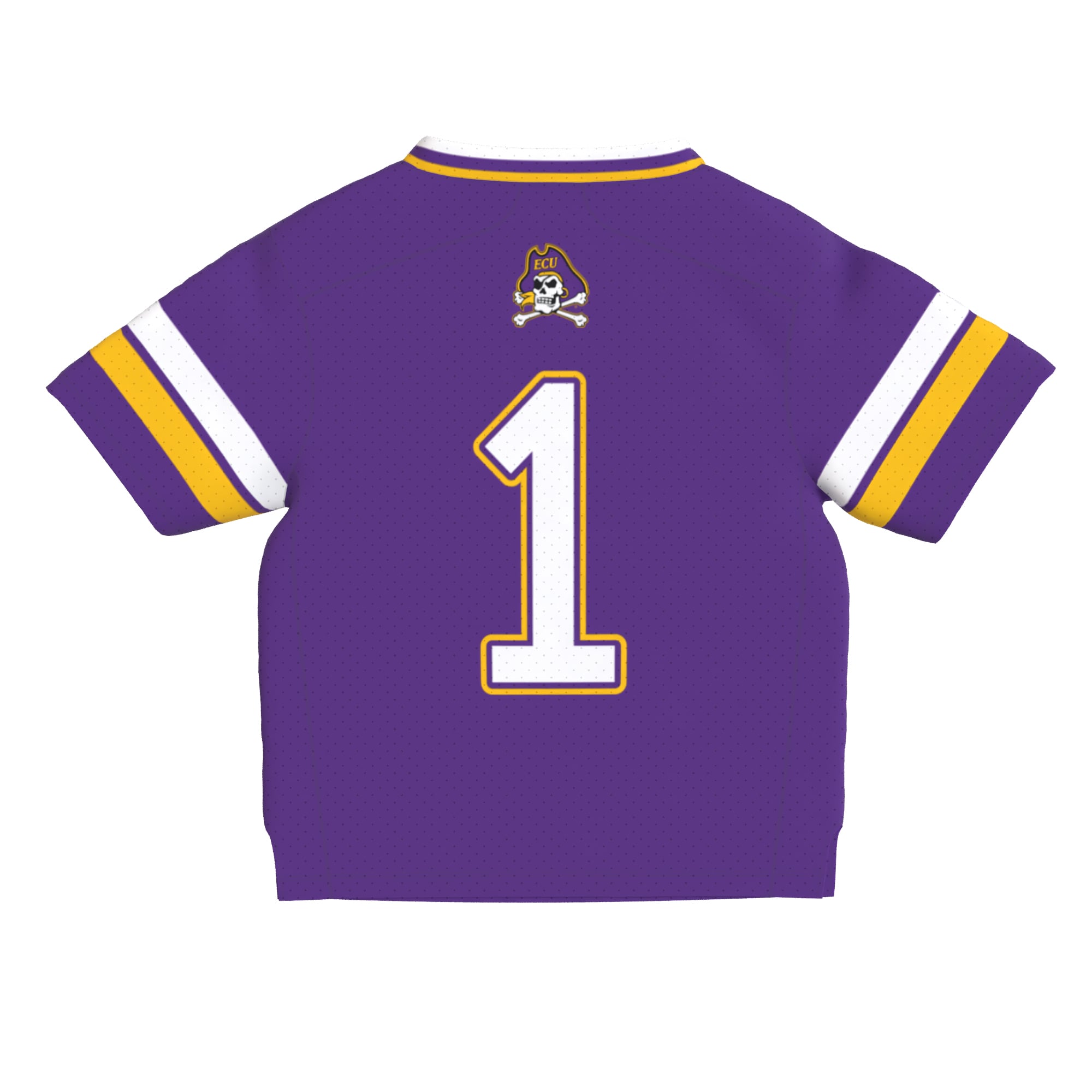 Toddler Purple ECU Pirates Lightweight Collegiate Football Fashion Jersey
