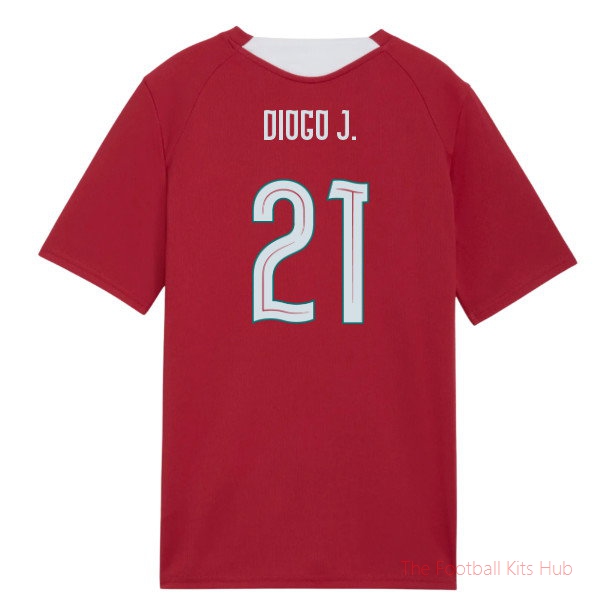 [EFS] 2026/27 Portugal Training Jersey (Red) - Kids (Diogo J. 21)
