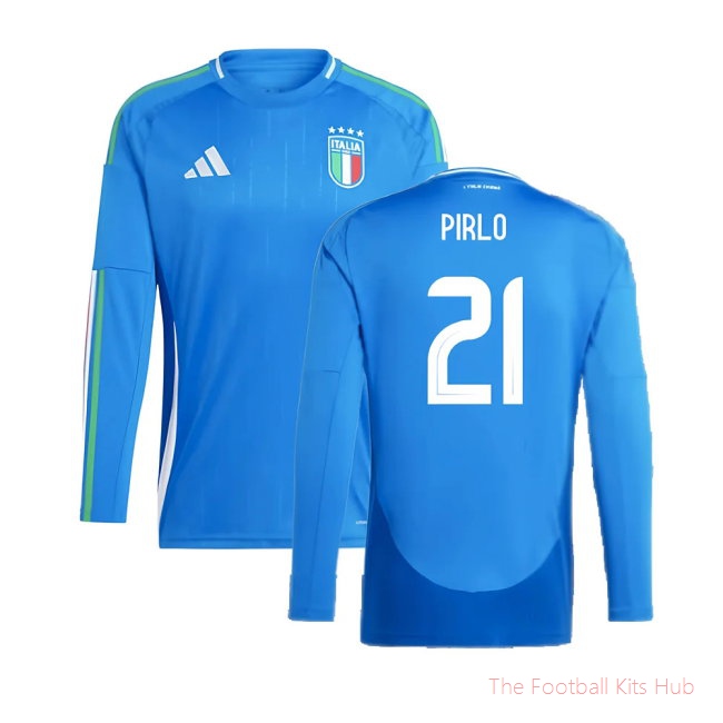 2024-2025 Italy Long Sleeve Home Shirt (PIRLO 21)
