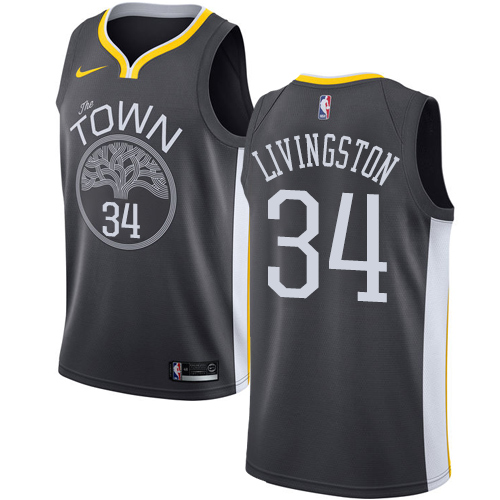 Black GSW State Warriors #34 Nike Replica Jersey Game Day Wear