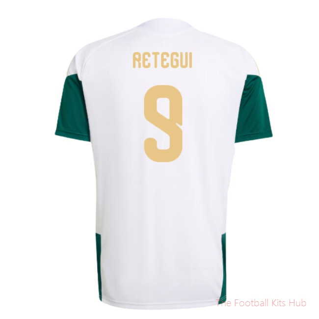 2026-2027 Italy Training Jersey (White) (Retegui 9)