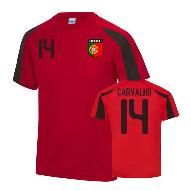 Portugal Sports Training Jersey (Carvalho 14) Worldcup Premium