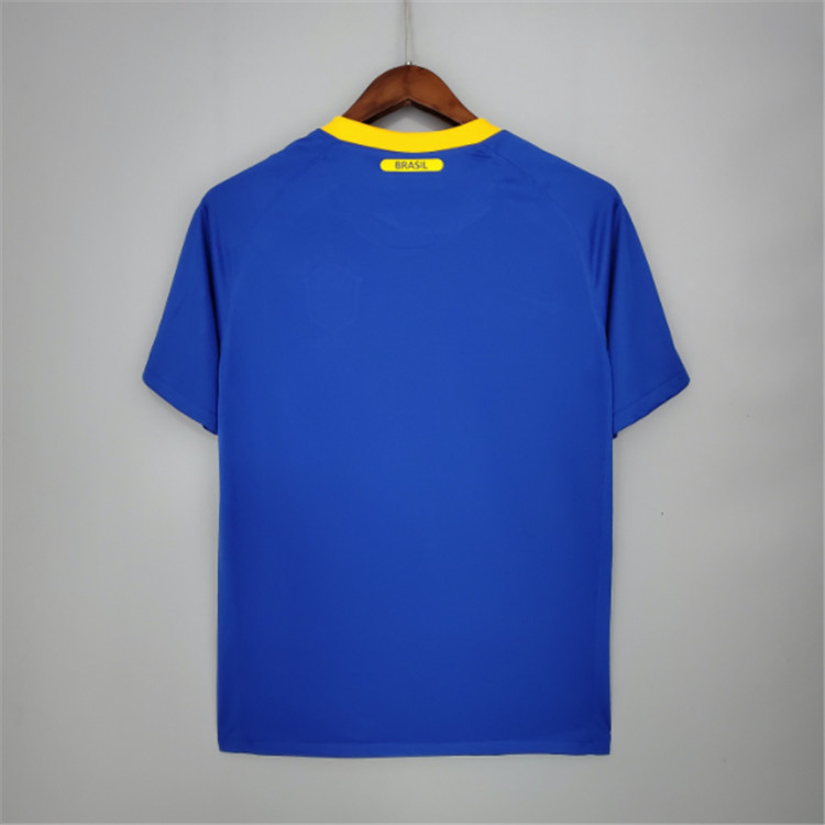 Brazil Retro Soccer Jersey 2010 Away Blue Football Shirt - Official