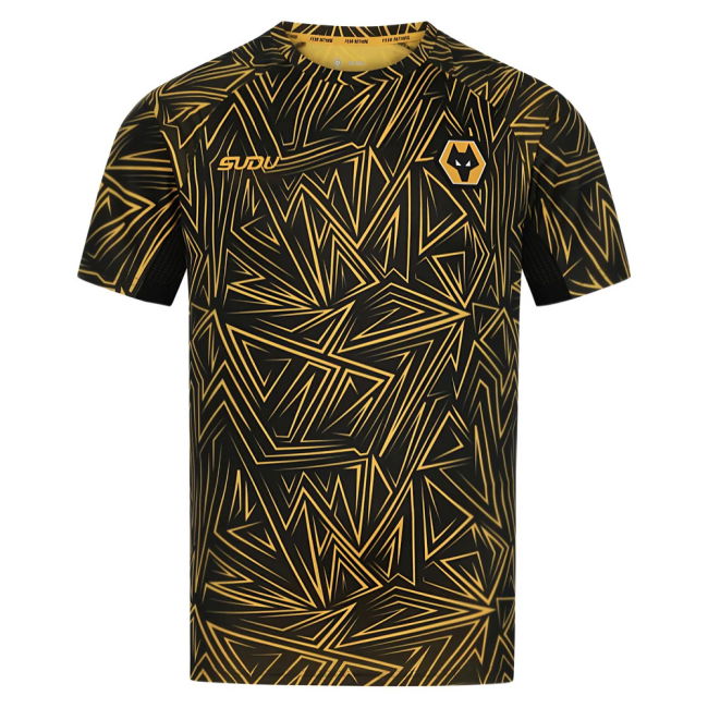 2025-2026 Wolves Home Pre-Match Kit (Black) (Arokodare 14)