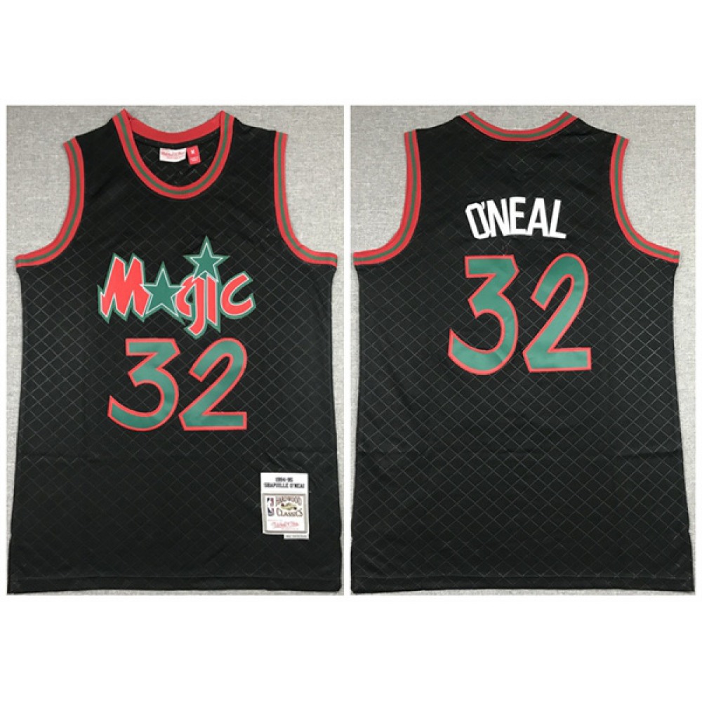 Contemporary Men's Magic #32 Shaquille Black Basketball Jersey