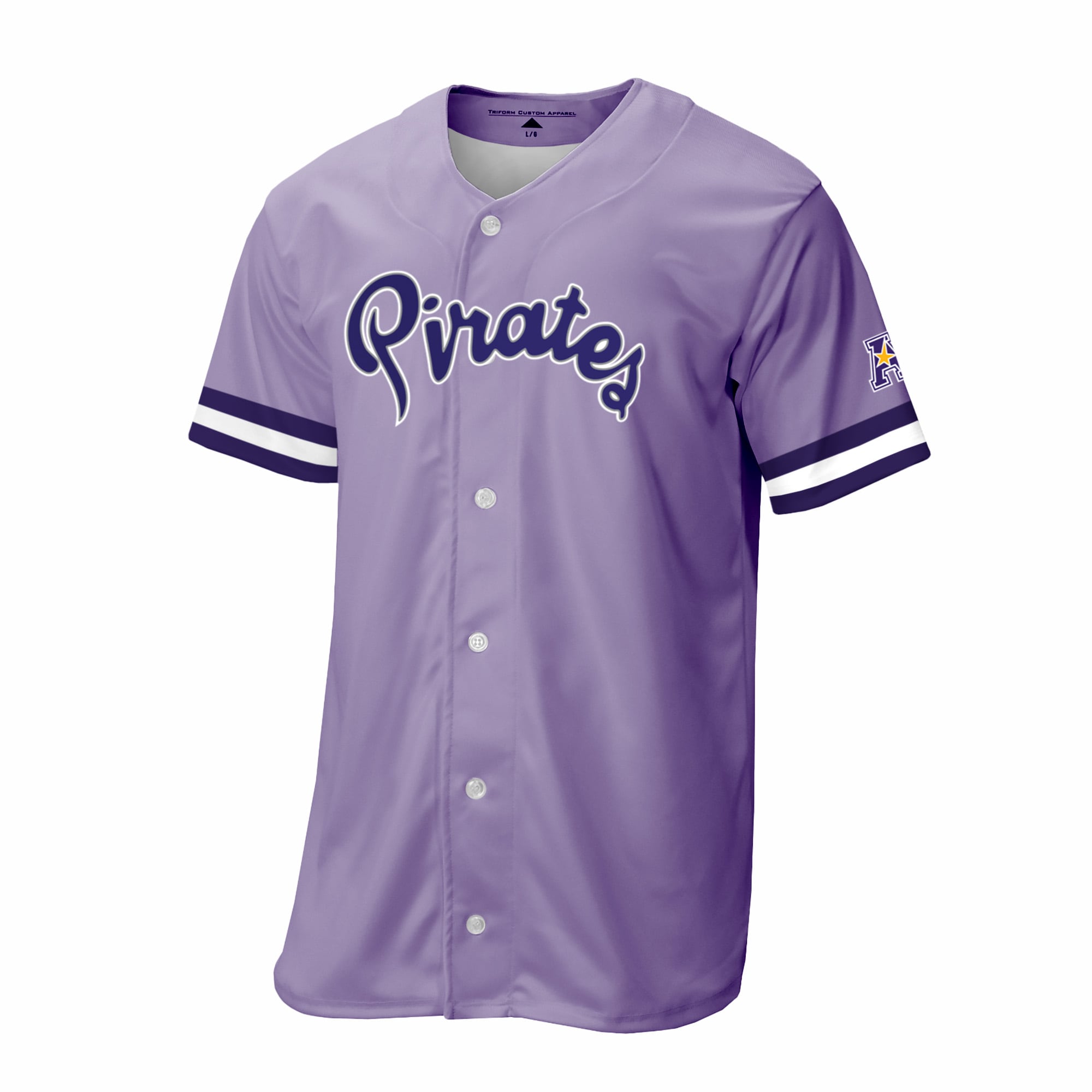 [NJP] ECU Pirates Replica Baseball Jersey - Purple