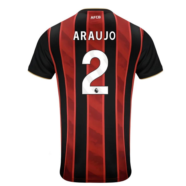 2025-2026 Bournemouth Home Shirt (Araujo 2) | Modern Fit