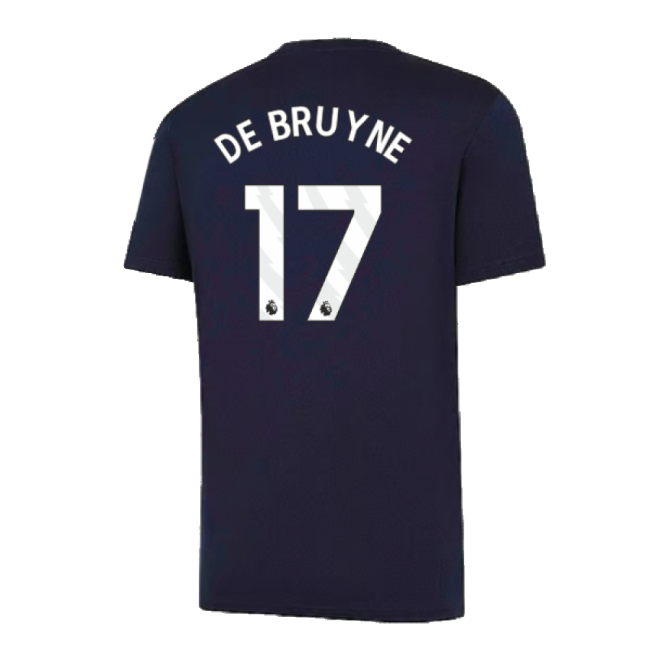 2024-2025 Man City Training Jersey Inky Blue - Kids De Bruyne 17