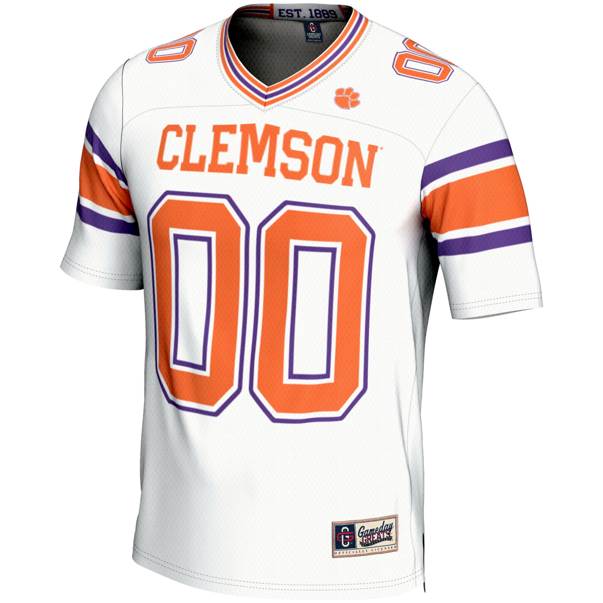 [NJP] Clemson Tigers GameDay Greats NIL Pick-A-Player Football Jersey - White