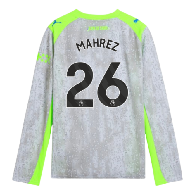 Mahrez 26 2025-2026 Man City Football Club Third Kit (Kids)
