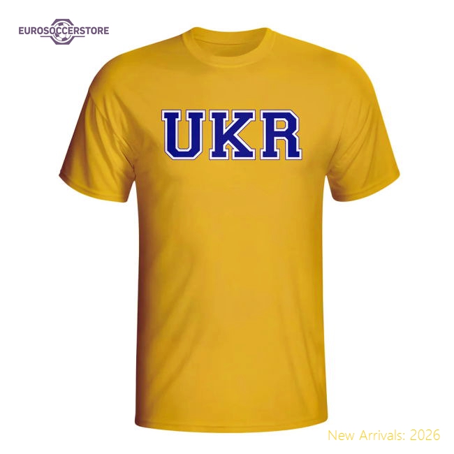 Ukraine Country Iso T-shirt (yellow) - Kids