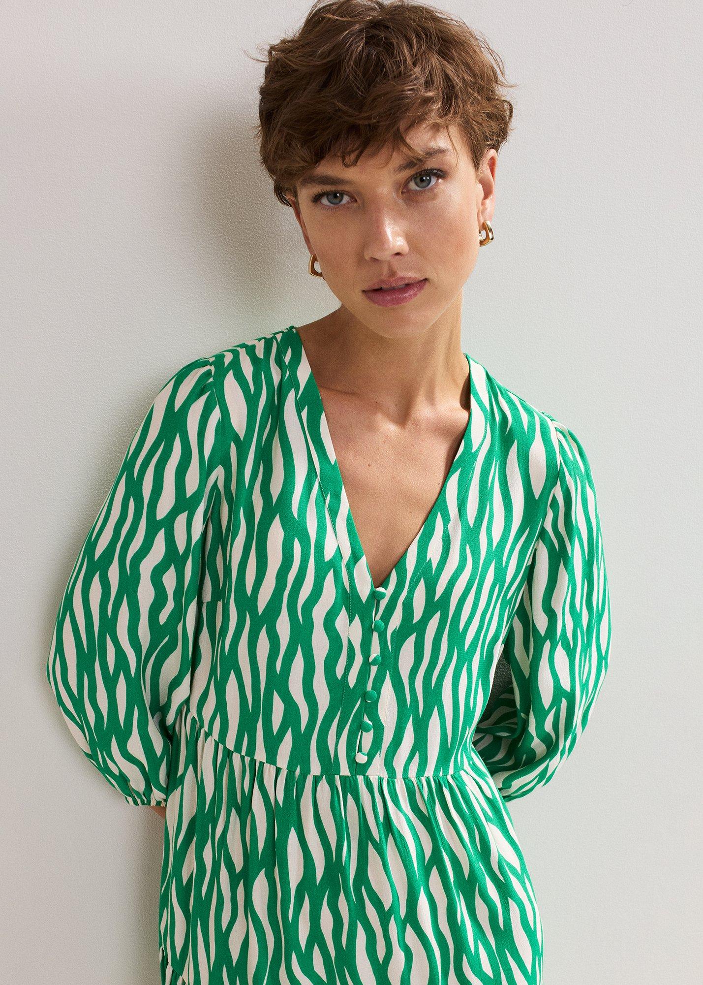 Penele Squiggle Swing Dress