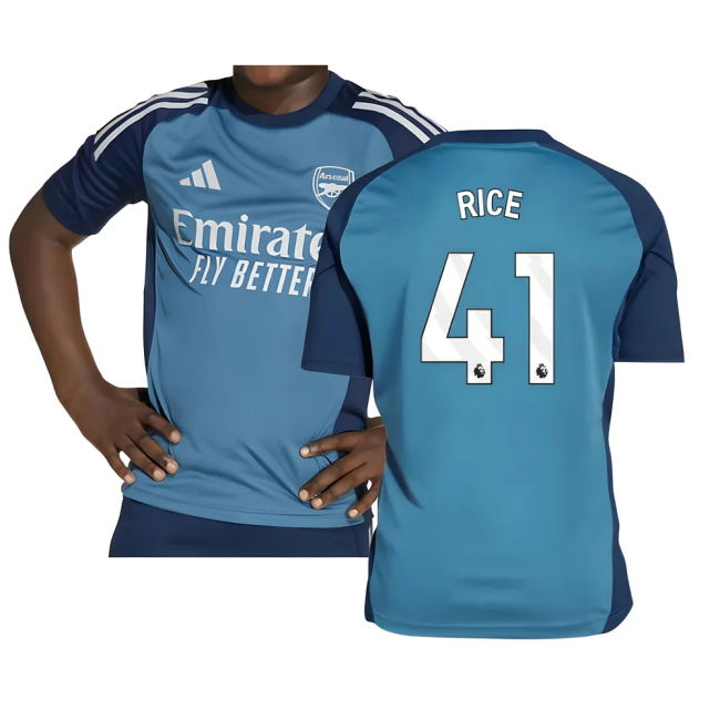 classic 2025-2026 Arsenal Training Shirt (Blanch Blue) - Kids (Rice...