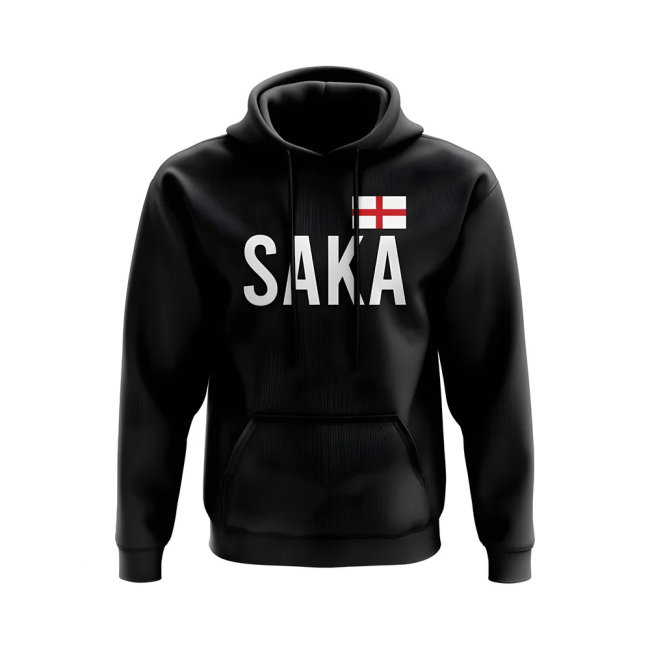 Bukayo Saka England Name Hoody (Black)