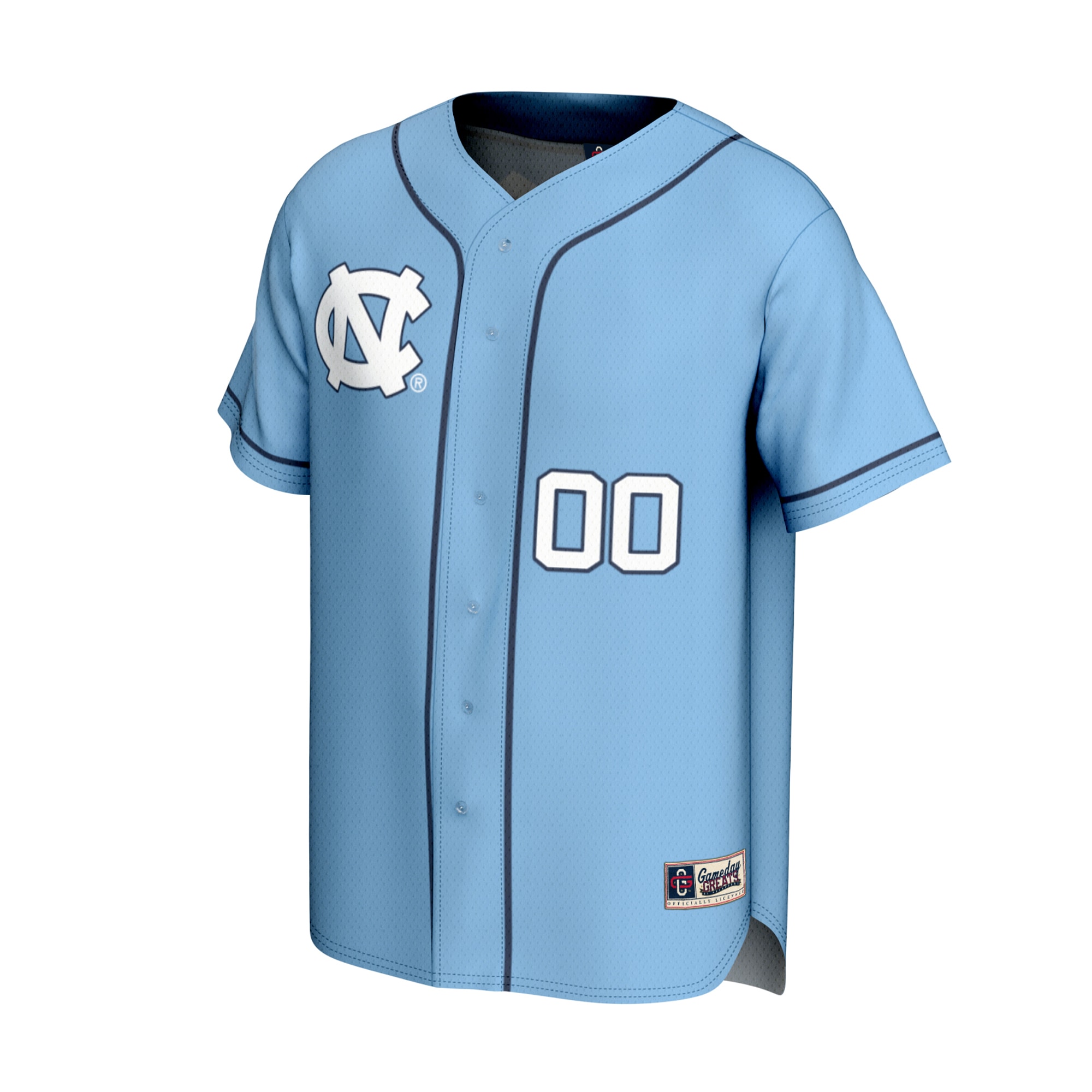 [DDG] North Carolina Tar Heels GameDay Greats Youth NIL Pick-A-Player Lightweight Collegiate Softball Fashion Jersey - Carolina Blue