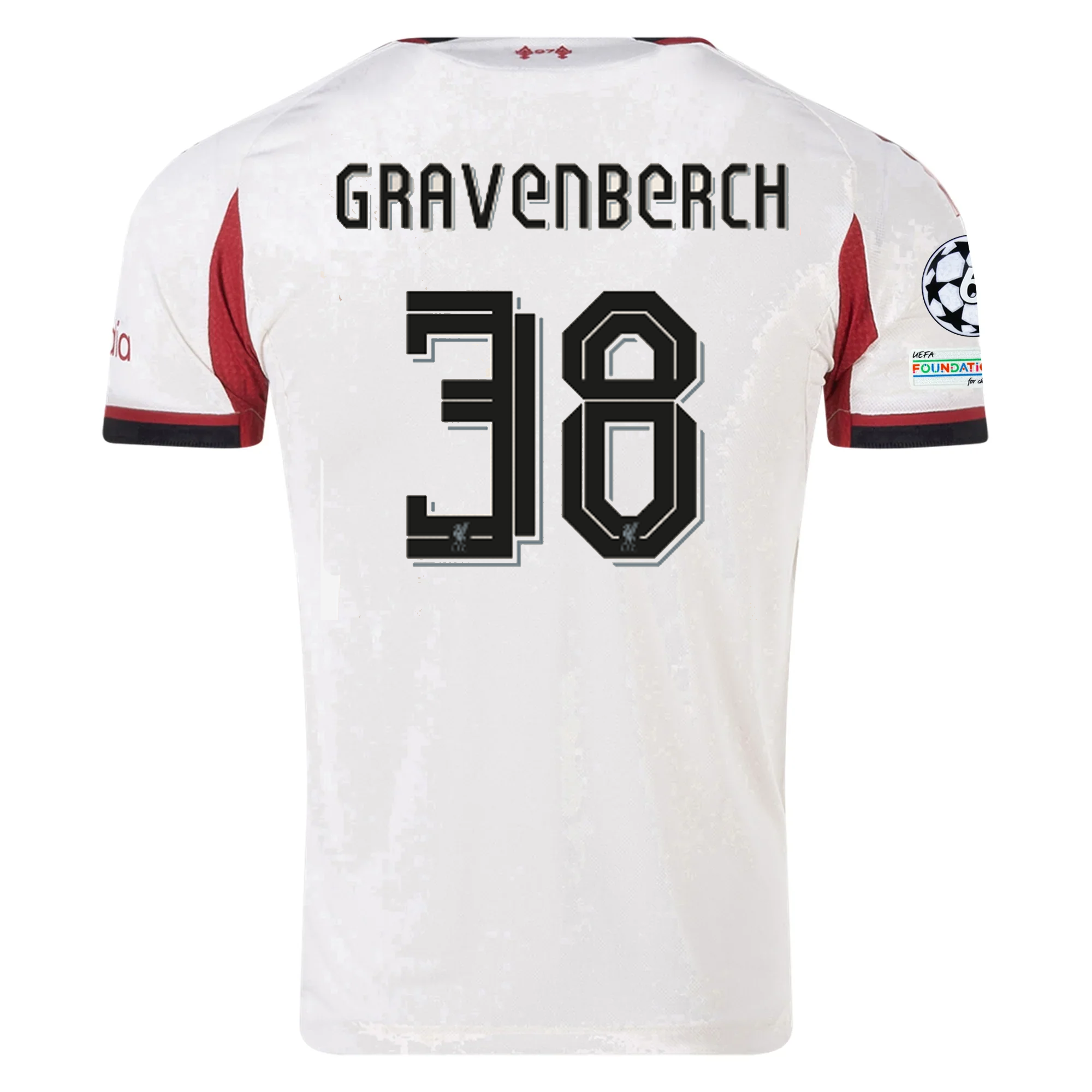 Liverpool Gravenberch 2025-2026 UCL Away Jersey – Authentic Shirt